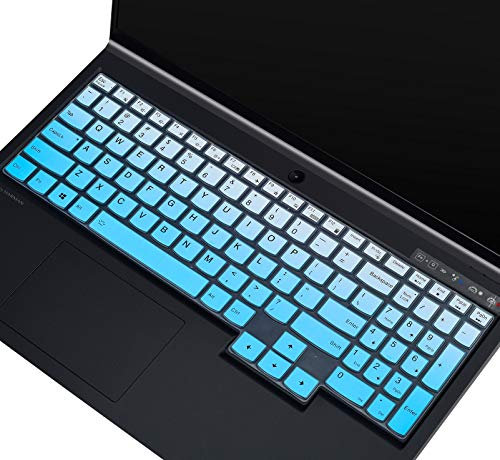 Keyboard Cover Skin for Lenovo Legion 7i & Legion 5i Keyboard Cover, Legion 5p 5pi, Legion 5 15 & 17, Lenovo ideaPad Gaming 3i 15 Gaming Laptop Keyboard Cover Protector, Ombre Blue