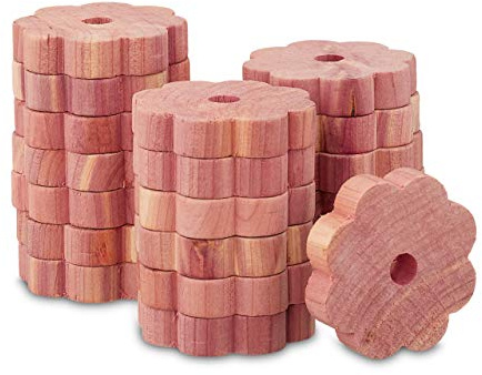 Relaxdays Mottenschutz Zedernholz, 20 Stück für Kleiderschrank, Langzeitschutz, Mottenmittel gegen Kleidermotten, Natur | Langzeitschutz, Mottenmittel gegen Kleidermotten