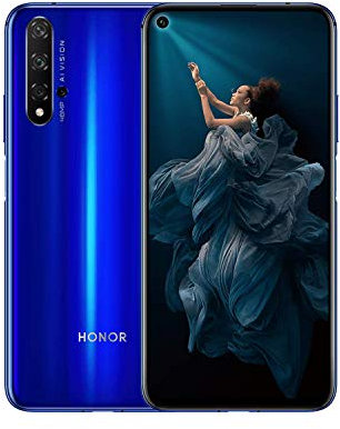 Honor 20 - Smartphone 128GB, 6GB RAM, Dual Sim, Sapphire Blue (Ricondizionato)