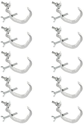 MILISTEN 10Pcs Truss Klemmen Lichter Clamp Heavy Duty Aluminium Legierung Montage Truss Halterung Haken Clamp Beleuchtung Schellen für DJ Beleuchtung par Lichter Spot Lichter 35-52MM