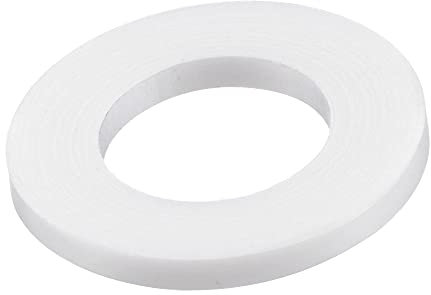 sourcing map PTFE Plat Rondelles 22mm Diamètre Externe 12mm Diamètre Interne 2mm Épais Bride Joint Blanc Paquet de 10