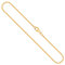 EDELIND Edle Damen Gold Halskette 1.5 mm, Ankerkette rund 333 aus Gelbgold, Echt Gold Kette mit Stempel, Goldkette mit Karabinerverschluss, Länge 90 cm, Gewicht ca. 4.5 g, Made in Germany