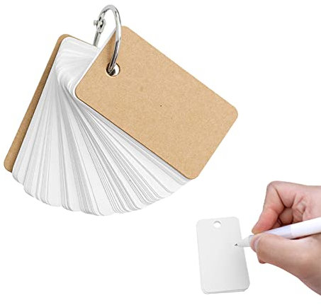 Lernkarten,Karteikarten,Lernkarte Pocket,Blanko Papier Karten,Karteikarten Mit Ring,Study Card,Lernkarten Karteikarten,Karteikarten Blanko,Für DIY Graffiti Nachricht Geschenkanhänger