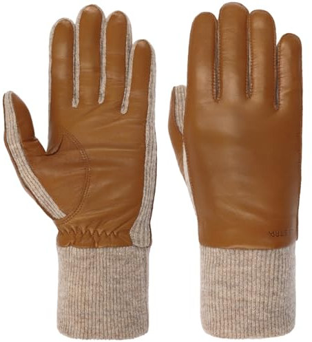 Hestra Jeanne Handschuhe Fingerhandschuhe Lederhandschuhe (8 HS - braun)