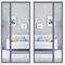 Zanzariera magnetica per porta, 80x240cm Zanzariera magnetica per porta, zanzariera magnetica per porta del balcone, grigio