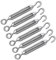 6 pezzi M4 Tenditore in Acciaio inossidabile,Tenditorein con Gancio e Occhiello,Tenditore Regolabile, Tenditore della Fune, Accessori per Fune