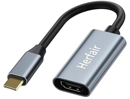 USB C to HDMI Adapter Cable, Type C to 4K HDMI Cables,USB C Thunderbolt 3 to Display Port Converter,Compatible with MacBook Pro/Air,iPad,Surface Book,Pixelbook,Dell XPS,Samsung Galaxy,Steam Deck etc.