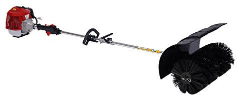 52CC 2 Takt Benzin Kehrmaschine Motorbesen 2,3PS Schneefräse Kehrbesen Besen Klar 60cm Bürstenbreite Schneeschieber