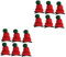 FOMIYES 12-teiliges Set Weihnachtsmützenclip Weihnachtsspangen Weihnachtshaarspangen Weihnachtshundehaarschleifen Weihnachtsmütze Haarspange Geschenkbögen Kind Weihnachten Stricken Abgeben