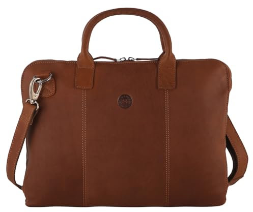 Sattlers & Co. Laptoptasche The Barn Morgun 14,1 | Trolley-Aufsteckfunktion | für den Transport von DIN-A4-Unterlagen | passend für Geräte bis zu 14.1 | 2-Wege-Reißverschluss (coffee bean)