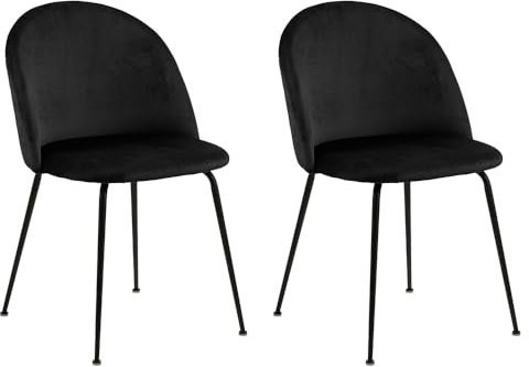 Smuk Esszimmerstuhl Calix, Schwarz, 2-teilig