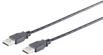 S/CONN maximum connectivity USB-A Verbindungskabel, 2.0, schwarz, 3m