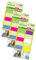 SIGEL HN203 Tab Marker, extra starke Haftmarker, 25 x 38 mm, 60 Streifen (Packung mit 3)