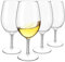 HAHASHOW Bicchiere da Vino Bianco, Tritan-Plastica Divino Calici vino rosso 640ml per campeggio festa, Adatto alla Lavastoviglie, Set di 4