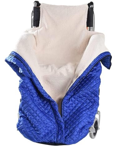 Winddichte Wärme Rollstuhl Decke Beindecke, Winter Rollstühle Schlupfsack Fusssack Erwachsene, Verdickter Plüsch Kniedecke für Rollstuhlfahrer, Universelle Passform Rollstuhldecke für Rohlstuhlfahrer