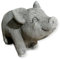 OriginalPaul Skulp & Betondesign Frostsicheres kleines Schwein - Handgefertigt in Deutschland - H 21cm x B 13cm x T 25cm