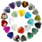 Hzyclzh 24 Stück Edelsteine heilsteine Crystals Kristalle Steine Glücksstein für Meditation Heimwerken Kunsthandwerk Dekoration Geschenke