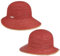 Seeberger Tascova Schute Strohhut Sonnenhut Sommerhut Damenhut Gartenhut Strandhut (One Size - rot)