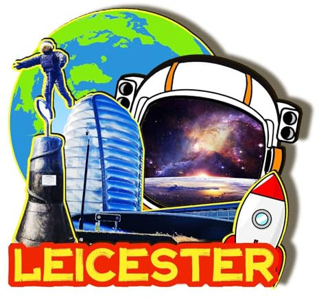 Orlybar Orlaybar Leicester England Decorative Magnet 3D Refrigerator City Travel Souvenir Tourist Gifts Handmade Craft Fridge Magnet Home Decoration -774