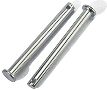 Spine di centraggio, Coppiglie con clip a R, Perni con testa M8 M10 M12 con testa Albero piatto in acciaio al carbonio Testa piatta con perni di posizionamento del foro Perno cilindrico Perno bullone