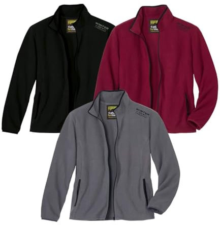 ATLAS FOR MEN - Confezione da 3 Giacche in Micropile - 3XL