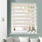 Grandekor Doppelrollo Klemmfix ohne Bohren Leinen 60x100cm(Stoffbreite 56cm) Fenster Rollos für innen Klemmrollos Duo Rollos für Fenster ohne Bohren mit Bohren Privatschutz UV-Schutz Zebrarollo