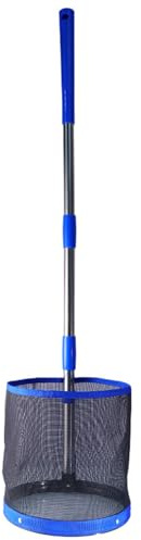 Yuehuamech Tischtennisball-Aufnehmer Pong-Ball-Aufnehmer Edelstahl Langer Griff Ping Pong Catcher Ball Pick Up Net Bag Retriever Nimmt Ping Pong Bälle ohne Bücken auf