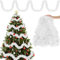 Aitsite 20M/Pack of 10 Lametta Weihnachtsbaum, Lametta Weiß Weihnachtsdeko Weihnachtsbaum Girlande Weihnachten deko Party Weihnachtsfeier Weihnachtsdekoration Hängende Geburtstagsparty Dekoration