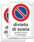 Pubblimania 2 Adesivi Divieto di Sosta, Lasciare Libero Il Passaggio, cm 20x30 pellicola adesiva morbida, impermeabili (2 Divieto di Sosta Cm 20x30)