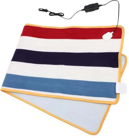 SOLUSTRE Coperta elettrica per auto coperta del tronco coperta da viaggio elettrica plug ansle coperta termica per auto coperta riscaldante per auto Coperta riscaldante 12v fibra sintetica