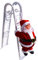 Mllepjdh Elektrische automatische Leiter kletternder Weihnachtsmann kreative Kinder Weihnachten Urlaub Puppen Ornament Geschenke