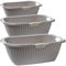 WÄSCHE-CHAMPIONS IM DREIERPACK: Ergonomische 60x40cm XXL-Wäschewannen mit Griffen - Ihre 20L Haushalts-Helden für perfekte Organisation!