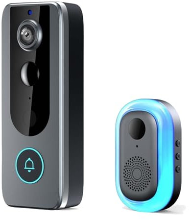 Guardianbell pro doorbell camera wireless,Guardianbell pro - smart wifi doorbell,auto snapshots and local recordings,Live View and Two-Way Audio,Motion Alerts (Black)