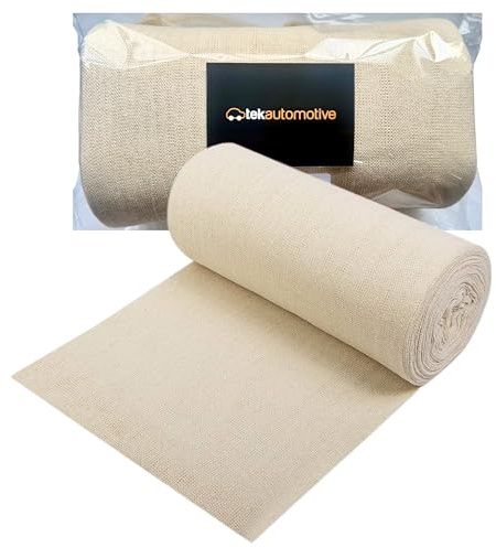 Tek Automotive Stockinette Rouleau de tissu 100 % pur coton pour polissage de voiture, rouleau de 17 m de tissu de mouton ultra doux et non pelucheux pour cirer le bois, le polissage et les détails