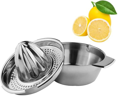 Presse Agrumes, 17x9x9CM Presse Agrumes Manuel En Acier Inoxydable, Lavable Lave-Vaisselle, Presses Citron Presses Facile À Nettoyer Pour Presser Citrons, Verts Ou Citrons Verts