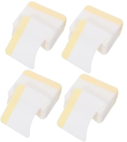 BAZEITFLOW Bogenförmige Make Up Entferner Pads 160 Stück Wattepads für Augen Make Up Wimperncreme Reinigungspads für Damen Handliche Größe Leicht zu Verstauen