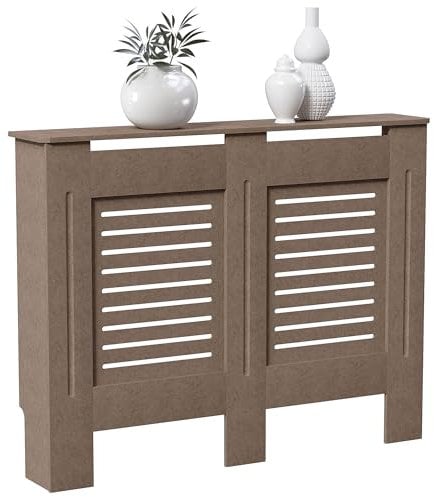 Vida Designs Milton Radiator Cover Modern Unfinished Unpainted MDF Cabinet Grill, Medium (H: 82 / W: 111 / D: 19 cm)
