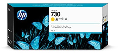 HP 730 Gelb, Original Druckerpatrone | Tinte für DesignJet T1600, T1700, T2600, 300 ml (P2V70A)