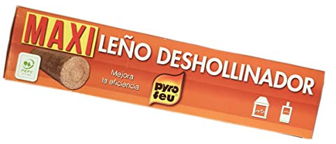 ECOFEU 8778-12 Leño deshollinador de Chimenea Maxi 1.400 gr, Marrón