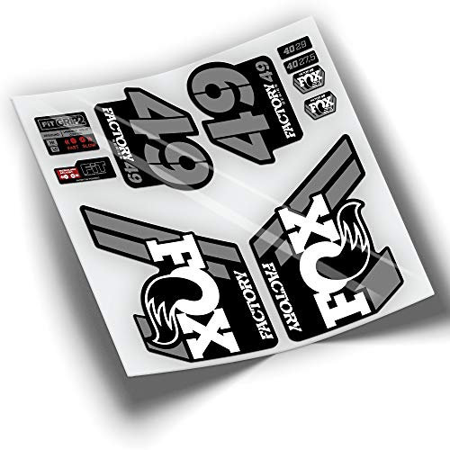 PEGATINEA Gabel Aufkleber Fox 40 29 Factory Series 2019 WP207 Weiss