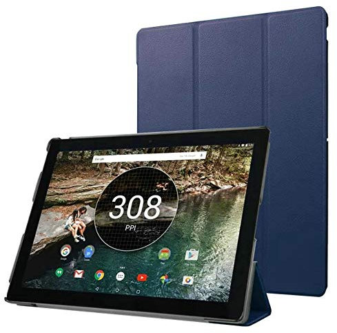 Zrengp Tablet-Schutzhülle für Google Pixel C 25,9 cm (10,2 Zoll), ultradünn, dünn, Folio-Ständer, leicht, mit automatischer Sleep/Wake-Up-Funktion, Lederhülle für Google Pixel C 10,2 Zoll (25,9 cm),