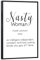 artboxONE Poster mit schwarzem Rahmen 30x20 cm Prints & Kunstdrucke Typografie Nasty Woman - Bild Nasty Woman