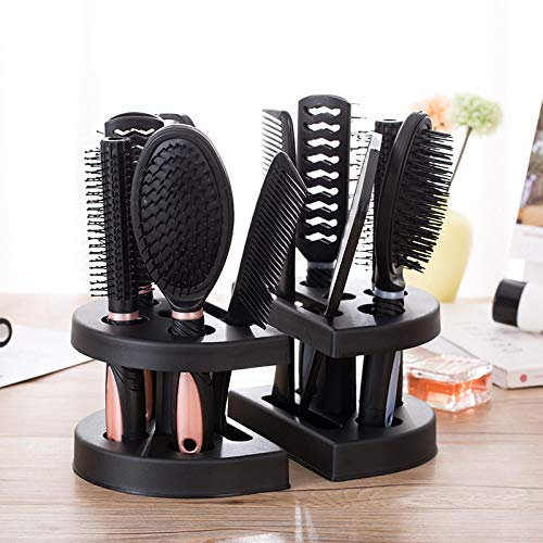 Mirror Comb Set Plastic Anti-Static Household Hair Comb Set Comb 15.5 * 11 * 23Cm Pink