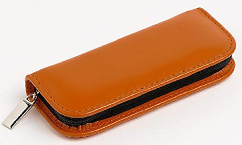 offro Mini Hausapotheke für 20 Globuli Gläser Leder, Orange