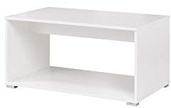 Furniture24 Couchtisch Kaffetisch Sofatisch Cosmo Co10 Weiß matt