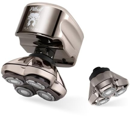 Pitbull Platinum PRO + CR3 – beste Geschenk für Ihren Mann, Elektrorasierer für Herren mit einer zusätzlichen CR3-Klinge
