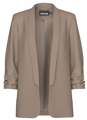 PIECES PCBOSS 3/4 Blazer Noos, fossile, M Femme