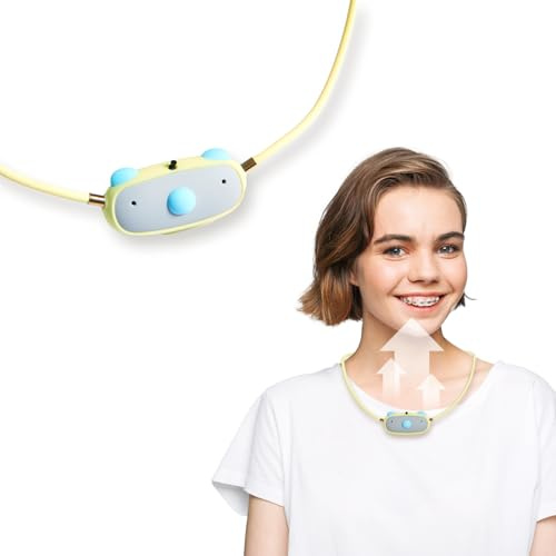 Airvida C1 Wearabl Ionic Air Purifier Necklace| Kids ages 3-10| 99% removal rate verified by 3-party labs| USB rechargeable 28hrs| Samll, portable for travel| Neck size 15.75 in.-Duckling Yellow