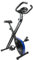 Fjoerdesports faltbarer Fahrradtrainer, Heimtrainer, Fitnessfahrrad LCD Trainingscomputer, klappbarer Hometrainer, inklusive Pulsmessung, maximales Benutzergerwicht 110 kg, 8 Widerstandsstufen (Blau)