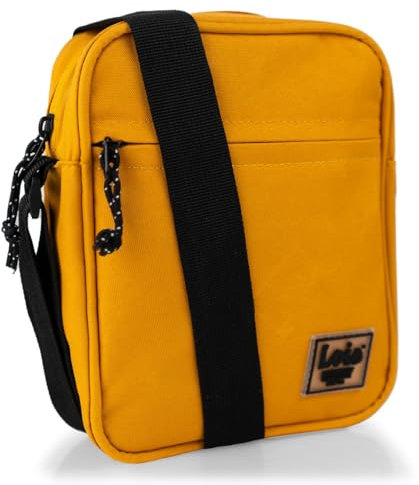 Lois - Umhängetasche Herren Klein mit verstellbarem riemen - Herren Umhängetasche Klein hergestellt aus hochwertigen Materialien - Dauerhaft Kleine Umhängetasche Herren - Herrentasche Zum Umhän, Ocker